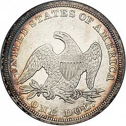 1 dollar 1842 Large Reverse coin