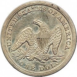 1 dollar 1848 Large Reverse coin