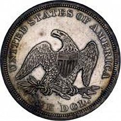 1 dollar 1850 Large Reverse coin