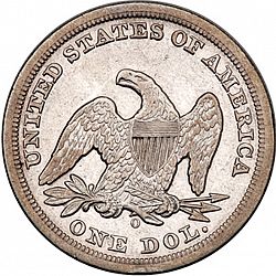 1 dollar 1850 Large Reverse coin