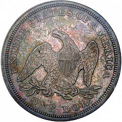 1 dollar 1851 Large Reverse coin