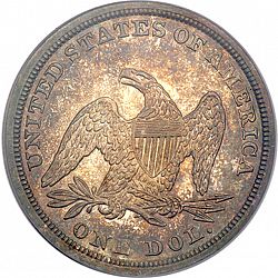 1 dollar 1852 Large Reverse coin
