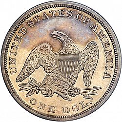 1 dollar 1858 Large Reverse coin