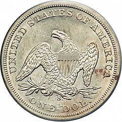 1 dollar 1859 Large Reverse coin