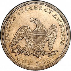 1 dollar 1860 Large Reverse coin