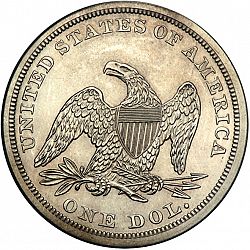 1 dollar 1861 Large Reverse coin