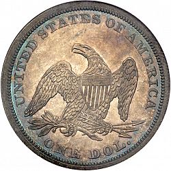 1 dollar 1862 Large Reverse coin