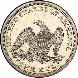 1 dollar 1863 Large Reverse coin