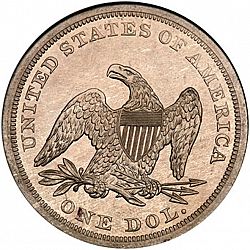 1 dollar 1864 Large Reverse coin