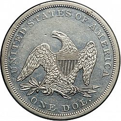 1 dollar 1865 Large Reverse coin