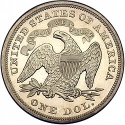1 dollar 1866 Large Reverse coin