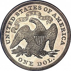1 dollar 1867 Large Reverse coin