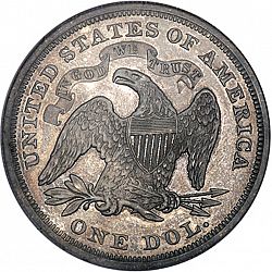 1 dollar 1870 Large Reverse coin