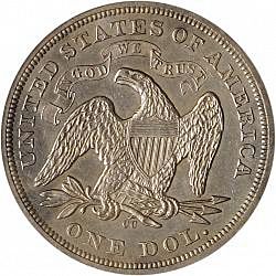 1 dollar 1870 Large Reverse coin