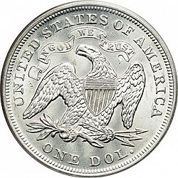 1 dollar 1871 Large Reverse coin
