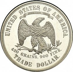1 dollar 1875 Large Reverse coin