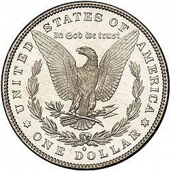 1 dollar 1881 Large Reverse coin