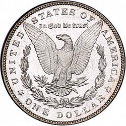 1 dollar 1885 Large Reverse coin