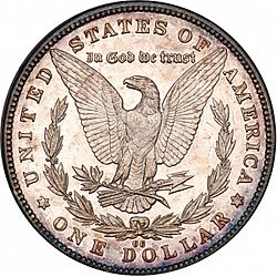 1 dollar 1885 Large Reverse coin