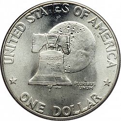 1 dollar 1976 Large Reverse coin