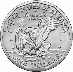1 dollar 1999 Large Reverse coin