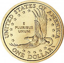 1 dollar 2001 Large Reverse coin