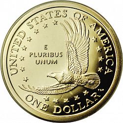 1 dollar 2001 Large Reverse coin