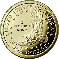 1 dollar 2001 Large Reverse coin