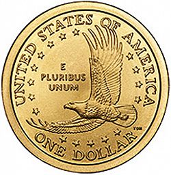 1 dollar 2008 Large Reverse coin