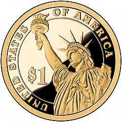 1 dollar 2008 Large Reverse coin