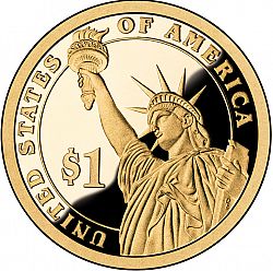 1 dollar 2009 Large Reverse coin