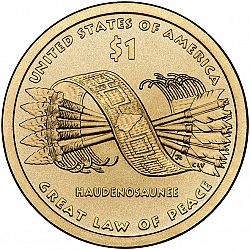 1 dollar 2010 Large Reverse coin