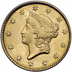 1 dollar - Gold 1851 Large Obverse coin