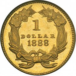 1 dollar - Gold 1888 Large Reverse coin