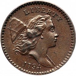 1/2 cent 1794 Large Obverse coin