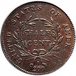 1/2 cent 1797 Large Reverse coin