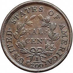 1/2 cent 1803 Large Reverse coin