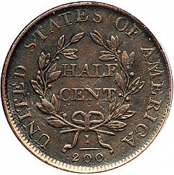 1/2 cent 1807 Large Reverse coin