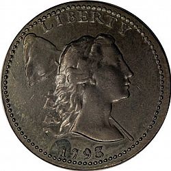 1 cent 1793 Large Obverse coin