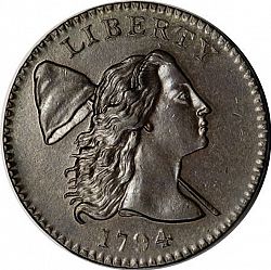 1 cent 1794 Large Obverse coin