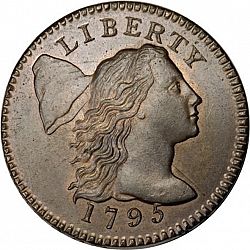 1 cent 1795 Large Obverse coin