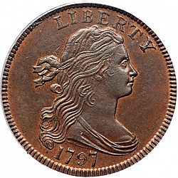 1 cent 1797 Large Obverse coin