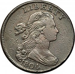 1 cent 1804 Large Obverse coin