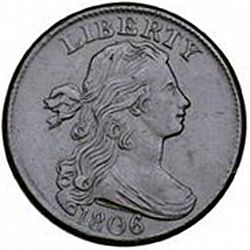 1 cent 1806 Large Obverse coin