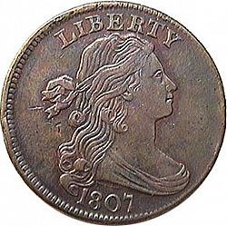 1 cent 1807 Large Obverse coin