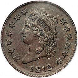 1 cent 1812 Large Obverse coin