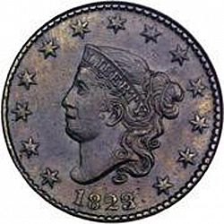1 cent 1823 Large Obverse coin