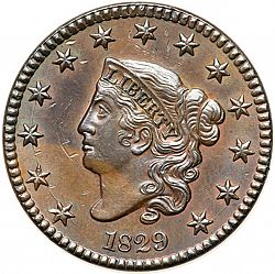 1 cent 1829 Large Obverse coin