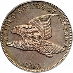 1 cent 1856 Large Obverse coin