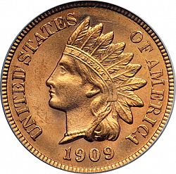 1 cent 1909 Large Obverse coin